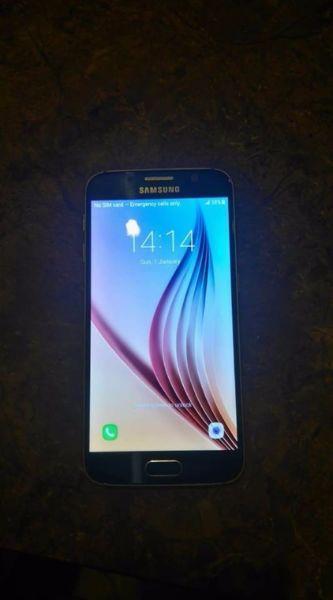 Samsung S6 32GB Black Good condition touchscreen 100% Battery life almost two days