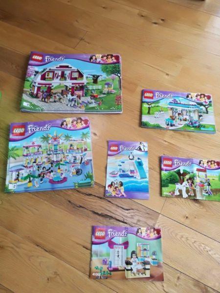 Lego friends collection of 6 different sets