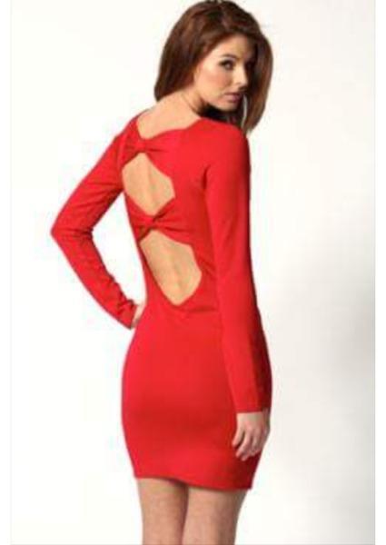 Red boohoo dress new with tag