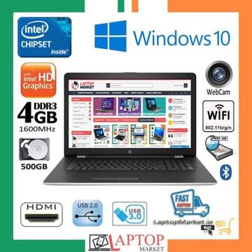 New HP Pavilion 17-BS024NA DualCore 4GB 500GB HDD HDMI 17.3