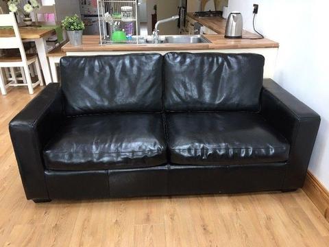 FREE!! Two black sofas to give away. 16