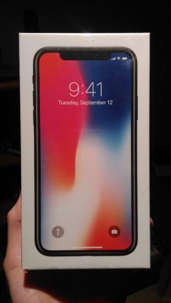 iPhone X 64gb Space Grey (Factory unlocked and sealed) **Brand New**