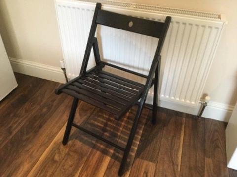 Folding chair black - great condition