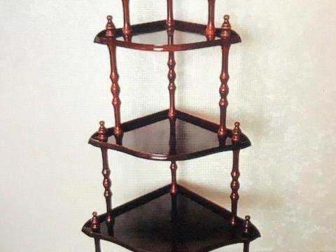 Mahogany Corner shelves