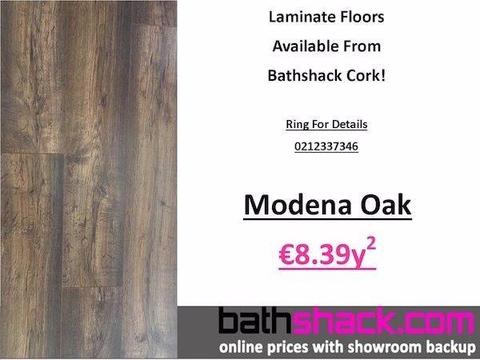Laminate Flooring @ Bathshack - Modena Oak