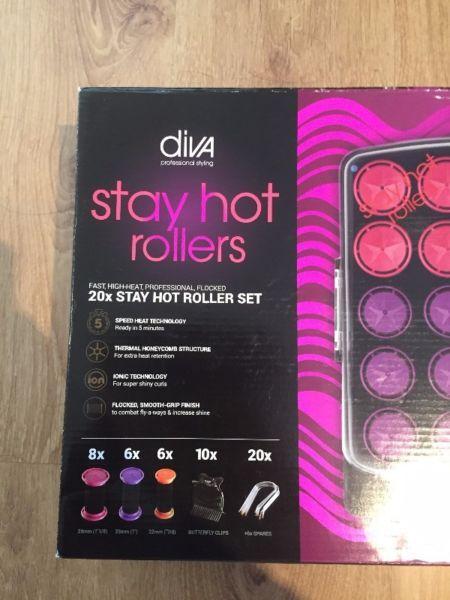Diva Hot Hair Rollers Designer Quality