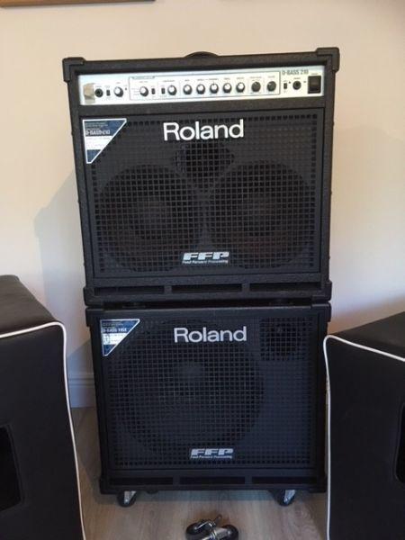 ROLAND BASS COMBO 400w & 330w EXTENSION CAB