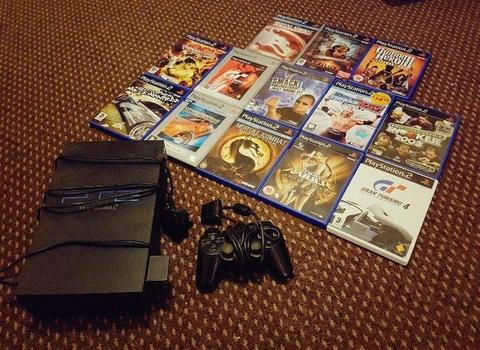 Playstation 2 (PS2) + Games Bundle