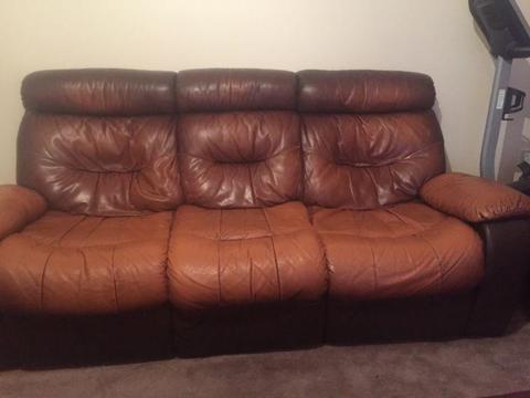 2 pc leather sofas FOR SELL