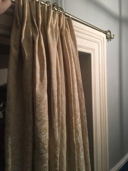 Curtains and pole
