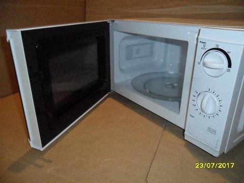 White Tesco microwave