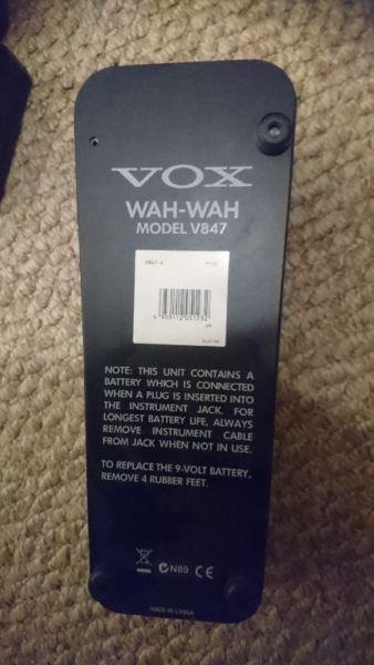 Vox wah wah v847