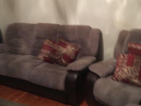 Lounge suite. 1 x three seater, 1 x two seater and 2 single seats