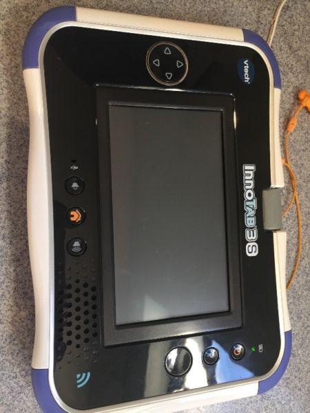 VTech Innotab 3S blue with battery / charger / case / 2 * headphones / 4 * games