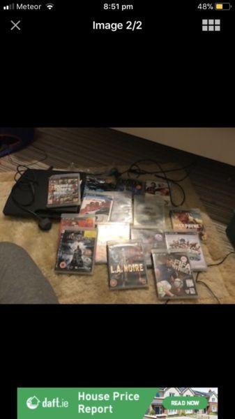 Ps3 with all new wires +20 games