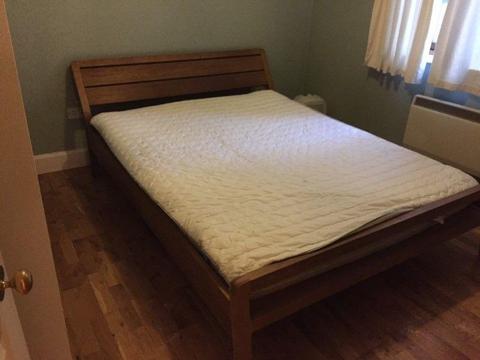 Double size bed with mattress