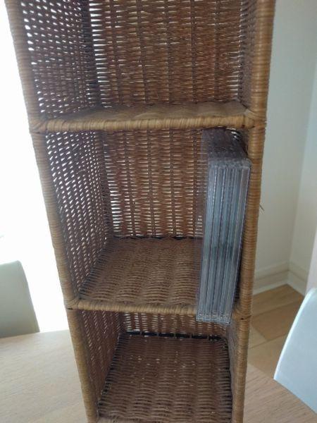 Small wicker/metal unit (65cm tall)