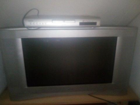 old JVC telly, and DVD player