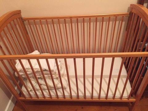 Childs wooden cot for sale