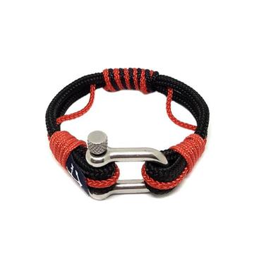 Black and Red Nautical Bracelet by Bran Marion