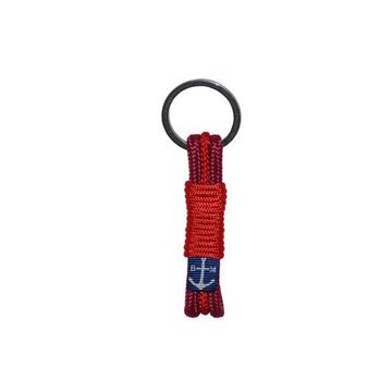 Bran Marion Burgundy and Red Handmade Line Keychain