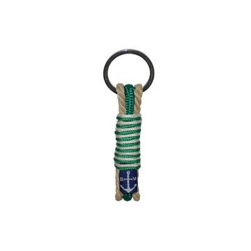 Bran Marion Classic Rope and Braided Green String Handmade Keychain