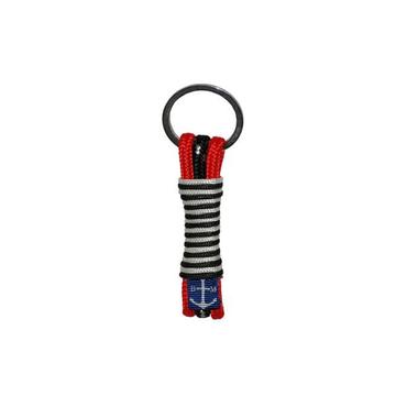 Bran Marion Red and Black Spots Handmade Hawser Keychain