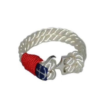 Bran Marion Sailors White and Red Nautical Bracelet
