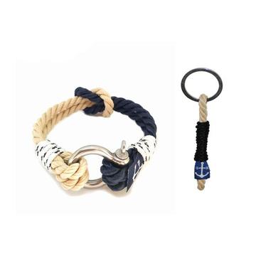 Bran Marion Shackle Nautical Bracelet and Keychain