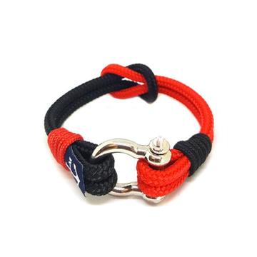 Black and Red Nautical Bracelet by Bran Marion