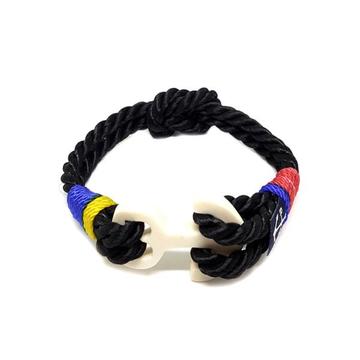 Black Reef Knot Bracelet by Bran Marion