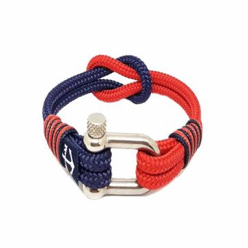 Blue and Red Nautical Bracelet by Bran Marion