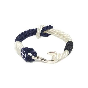 Blue and White Hook Nautical Bracelet by Bran Marion