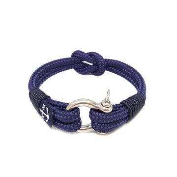 Dark Blue and Black Nautical Bracelet by Bran Marion