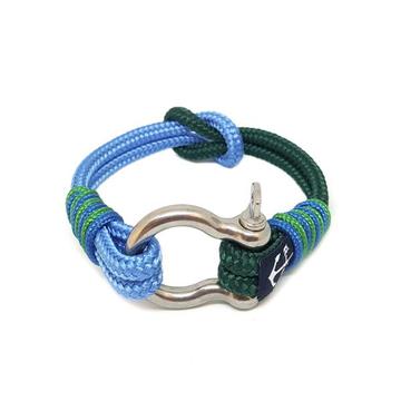 Green And Blue Nautical Bracelet by Bran Marion