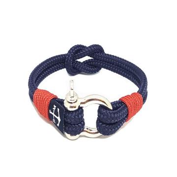 Red and Blue Nautical Bracelet by Bran Marion