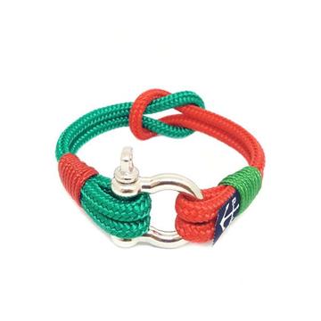 Red and Green Nautical Bracelet by Bran Marion