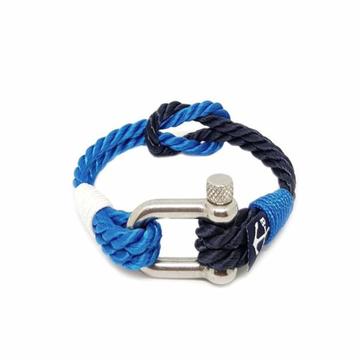 Twisted Blue Rope Nautical Bracelet by Bran Marion