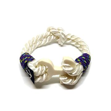 White Anchor Nautical Bracelet by Bran Marion