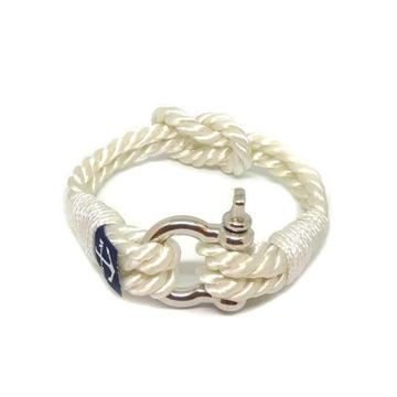 White Nautical Bracelet by Bran Marion