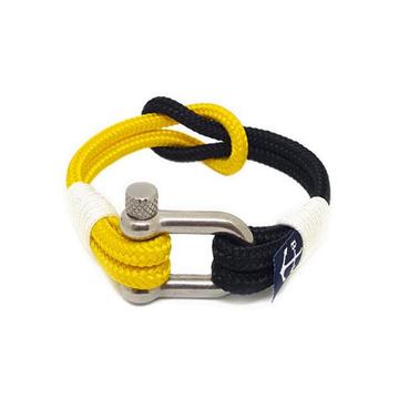 Yellow and Black Nautical Bracelet by Bran Marion