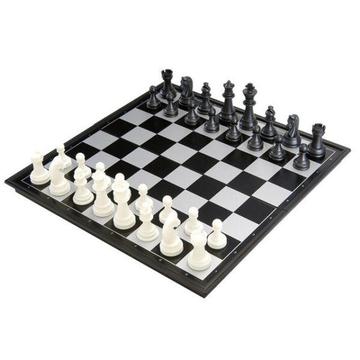 portable 2 in 1 magnetic foldable international chess,checkers board games toy