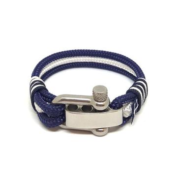 Adjustable Shackle Nautical Bracelet by Bran Marion