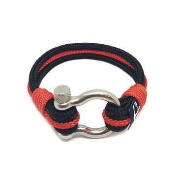 Bran Marion Black and Red Nautical Bracelet