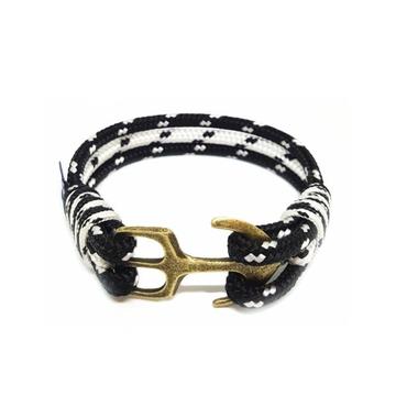 Bran Marion Black and White Nautical Bracelet