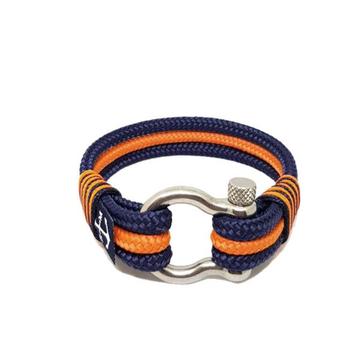 Bran Marion Dark Blue and Orange Nautical Bracelet