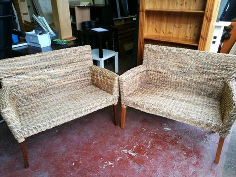 Beautiful set of 2 seater wickers