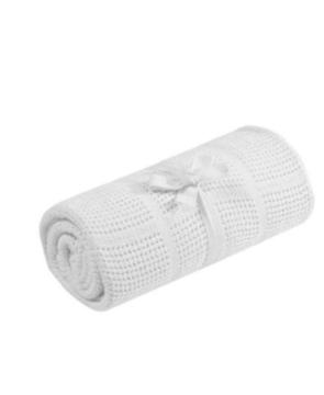 Cot/Cotbed Cellular Blankets x2 (1 BRAND NEW)