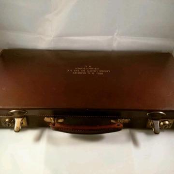 Antique freemason leather case