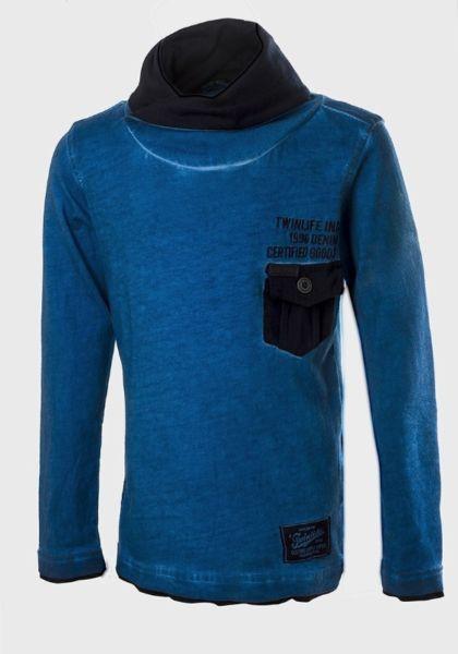 TWINLIFE BOYS SHAWL NECK LONG SLEEVE TOP 18 m/16yrs